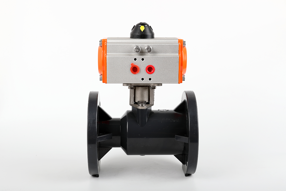 峡江气动法兰一体球阀